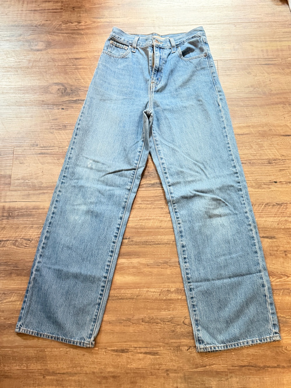 High-Rise Straight Light Blue Women's Jeans